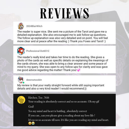 Reviews for general 3-card spreads on relationships and love